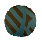 Earthbound Geometry Print Standard 15  Premium Round Cushions