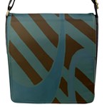 Earthbound Geometry Print Flap Closure Messenger Bag (S)