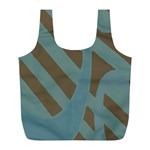 Earthbound Geometry Print Full Print Recycle Bag (L)