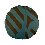 Earthbound Geometry Print Standard 15  Premium Flano Round Cushions