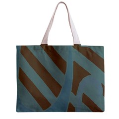 Earthbound Geometry Print Zipper Mini Tote Bag from ArtsNow.com Back