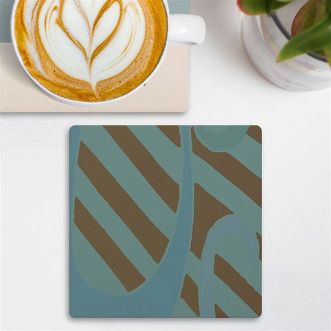 Earthbound Geometry Print UV Print Square Tile Coaster  from ArtsNow.com Front