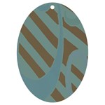 Earthbound Geometry Print UV Print Acrylic Ornament Oval