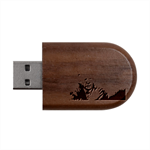 Img 1410 Wood Oval USB Flash Drive