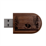 Img 1409 Wood Oval USB Flash Drive