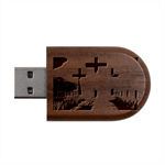 Img 1401 Wood Oval USB Flash Drive