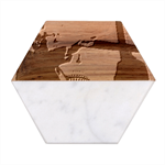 Img 1416 Marble Wood Coaster (Hexagon) 