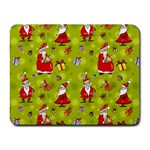 Background With Santa Claus, Christmas Decorations Small Mousepad