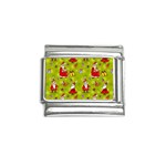 Background With Santa Claus, Christmas Decorations Italian Charm (9mm)