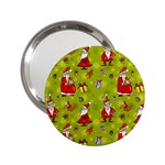 Background With Santa Claus, Christmas Decorations 2.25  Handbag Mirrors