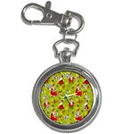 Background With Santa Claus, Christmas Decorations Key Chain Watches