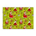 Background With Santa Claus, Christmas Decorations Sticker A4 (100 pack)