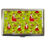 Background With Santa Claus, Christmas Decorations Cigarette Money Case