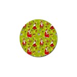 Background With Santa Claus, Christmas Decorations Golf Ball Marker (4 pack)