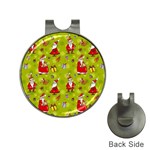 Background With Santa Claus, Christmas Decorations Hat Clips with Golf Markers