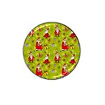 Background With Santa Claus, Christmas Decorations Hat Clip Ball Marker