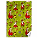 Background With Santa Claus, Christmas Decorations Canvas 12  x 18 