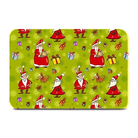 Background With Santa Claus, Christmas Decorations Plate Mats from ArtsNow.com 18 x12  Plate Mat