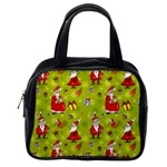 Background With Santa Claus, Christmas Decorations Classic Handbag (One Side)