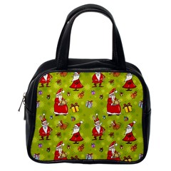 Background With Santa Claus, Christmas Decorations Classic Handbag (Two Sides) from ArtsNow.com Back