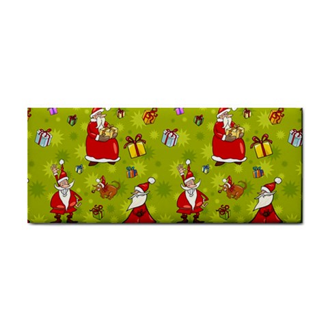 Background With Santa Claus, Christmas Decorations Hand Towel from ArtsNow.com Front