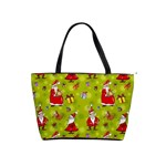 Background With Santa Claus, Christmas Decorations Classic Shoulder Handbag