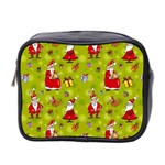 Background With Santa Claus, Christmas Decorations Mini Toiletries Bag (Two Sides)