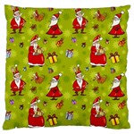 Background With Santa Claus, Christmas Decorations Large Cushion Case (One Side)