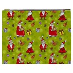 Background With Santa Claus, Christmas Decorations Cosmetic Bag (XXXL)