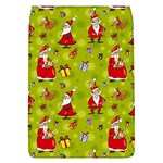 Background With Santa Claus, Christmas Decorations Removable Flap Cover (L)