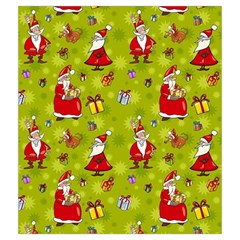 Background With Santa Claus, Christmas Decorations Drawstring Pouch (Medium) from ArtsNow.com Front