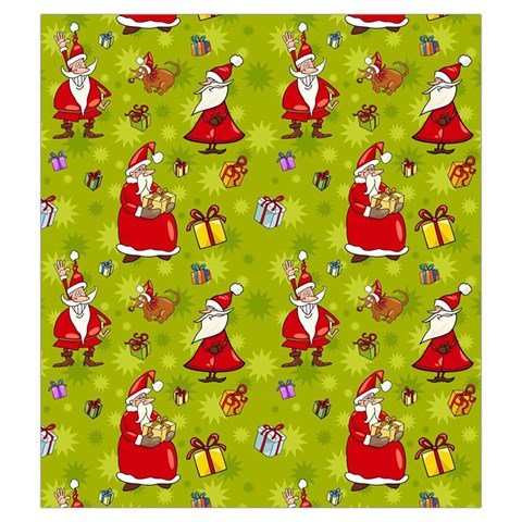 Background With Santa Claus, Christmas Decorations Drawstring Pouch (Medium) from ArtsNow.com Back