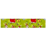 Background With Santa Claus, Christmas Decorations Small Premium Plush Fleece Scarf