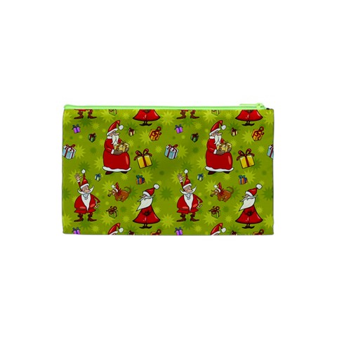 Background With Santa Claus, Christmas Decorations Cosmetic Bag (XS) from ArtsNow.com Back