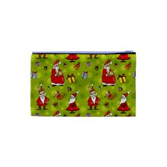 Background With Santa Claus, Christmas Decorations Cosmetic Bag (XS) from ArtsNow.com Back