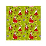 Background With Santa Claus, Christmas Decorations Square Satin Scarf (30  x 30 )