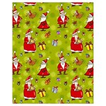 Background With Santa Claus, Christmas Decorations Drawstring Bag (Small)