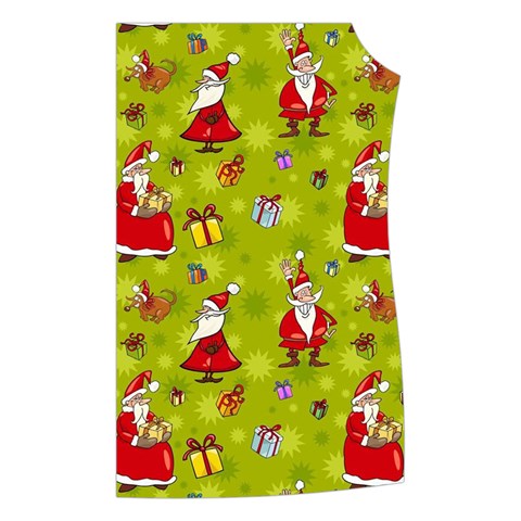 Background With Santa Claus, Christmas Decorations Women s Button Up Vest from ArtsNow.com Front Left