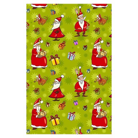 Background With Santa Claus, Christmas Decorations Kids  Hooded Rain Ponchos from ArtsNow.com Front