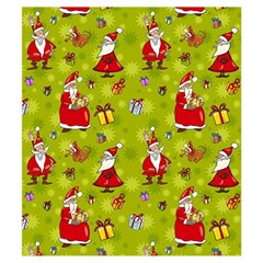 Background With Santa Claus, Christmas Decorations Kids  Hooded Rain Ponchos from ArtsNow.com Pocket