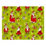 Background With Santa Claus, Christmas Decorations Premium Plush Fleece Blanket (Large)