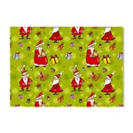 Background With Santa Claus, Christmas Decorations Crystal Sticker (A4)