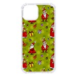 Background With Santa Claus, Christmas Decorations iPhone 14 TPU UV Print Case