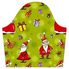 Background With Santa Claus, Christmas Decorations Trumpet Sleeve Cropped Top from ArtsNow.com Sleeve Right