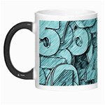 Blue Digits Background, Artwork, Numbers Morph Mug