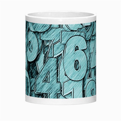 Blue Digits Background, Artwork, Numbers Morph Mug from ArtsNow.com Center