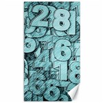 Blue Digits Background, Artwork, Numbers Canvas 40  x 72 