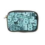 Blue Digits Background, Artwork, Numbers Coin Purse