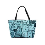 Blue Digits Background, Artwork, Numbers Classic Shoulder Handbag