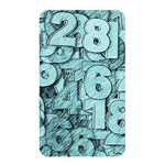 Blue Digits Background, Artwork, Numbers Memory Card Reader (Rectangular)